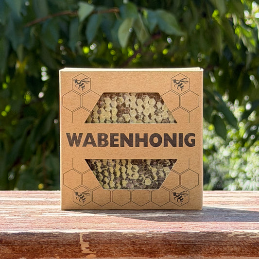 Geschenkbox Wabenhonig 10 x 10 cm