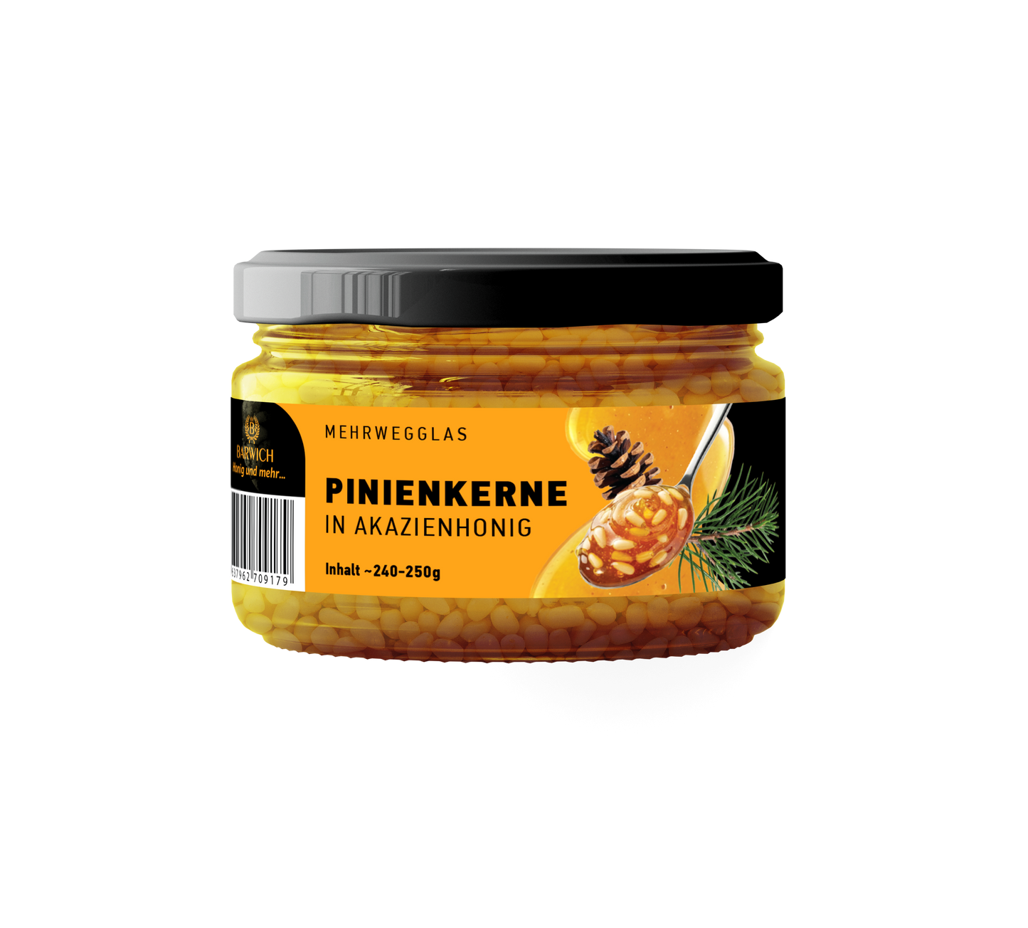 Pinienkerne in Akazienhonig
