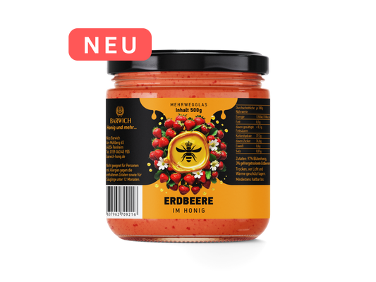 Erdbeere im Honig