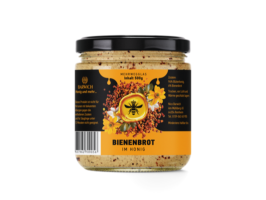 Honig mit Bienenbrot