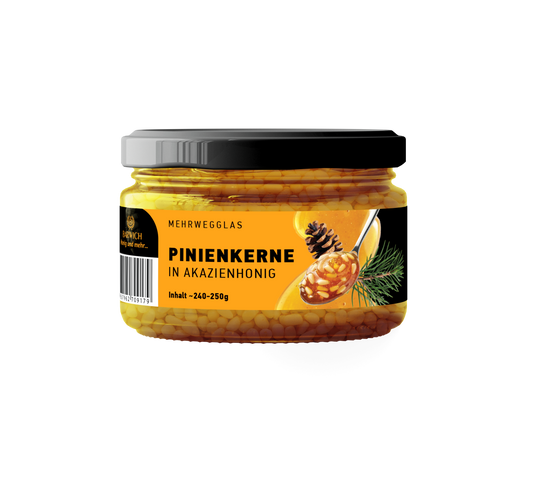 Pinienkerne in Akazienhonig