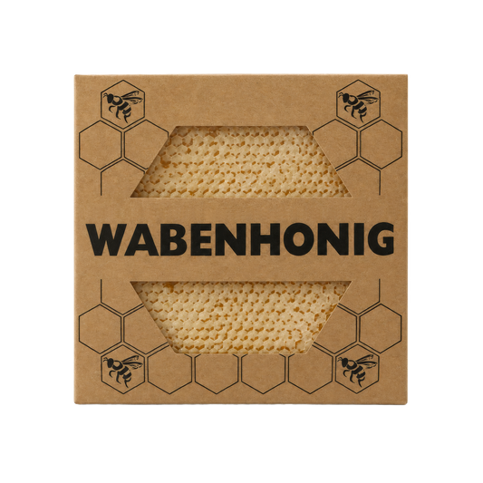 Geschenkbox Wabenhonig 10 x 10 cm